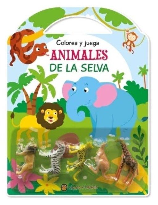 COLOREA Y JUEGA-ANIMALES DE LA SELVA