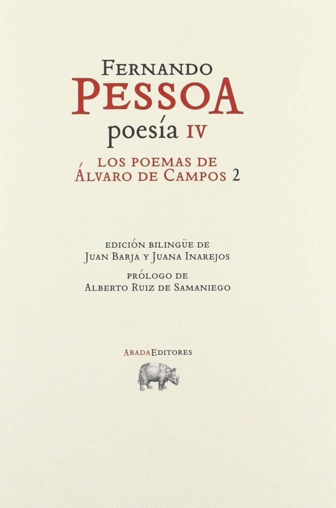 POESÍA IV (ÁLVARO DE LOS CAMPOS 2)