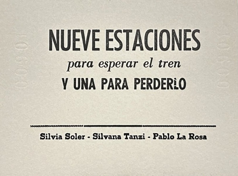NUEVE ESTACIONES PARA ESPERAR EL TREN
