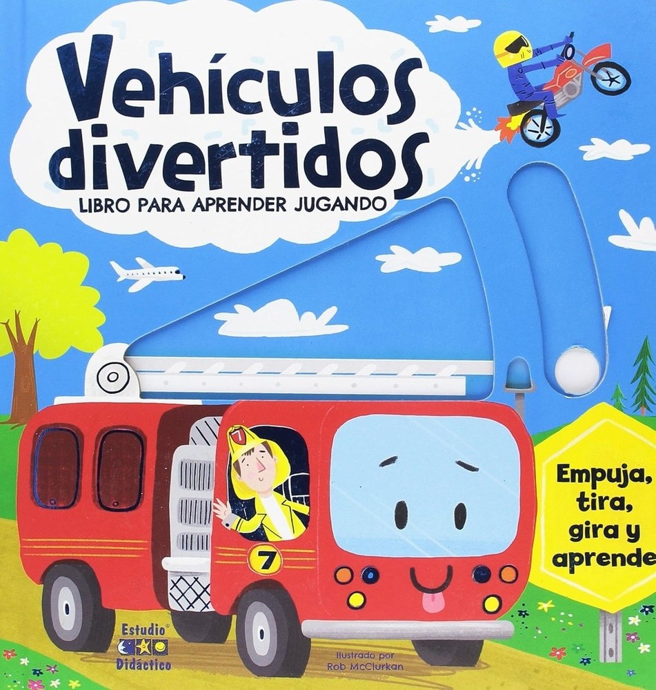 VEHÍCULOS DIVERTIDOS: LIBRO PARA APRENDER JUGANDO