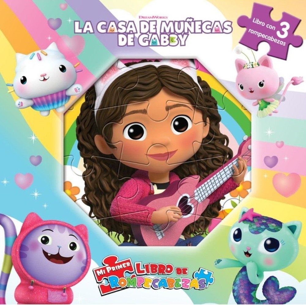 MI PRIMER LIBRO DE ROMPECABEZAS - CASA DE MUÑECAS DE GABBY