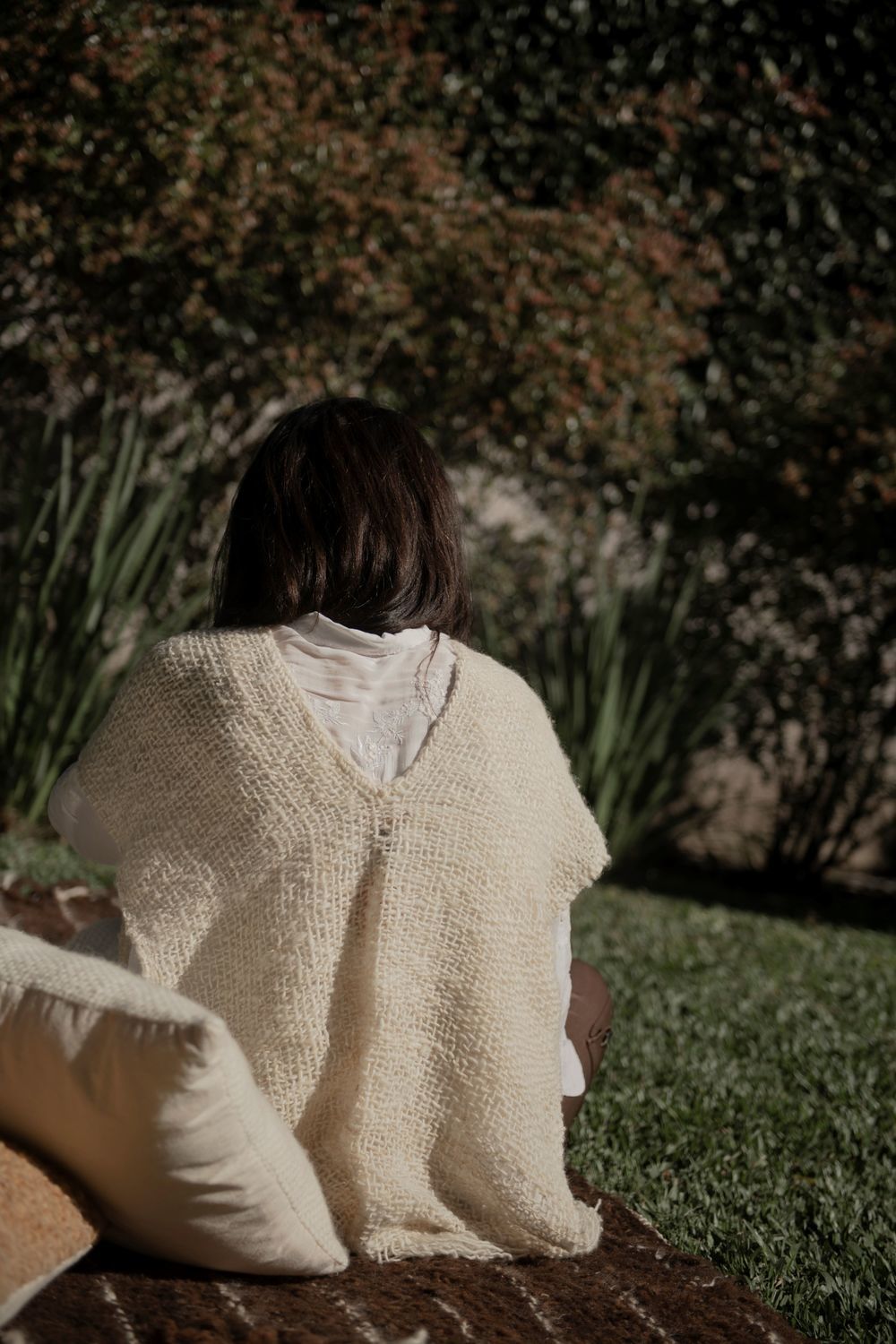 PONCHO LANA CRUDA CISNE