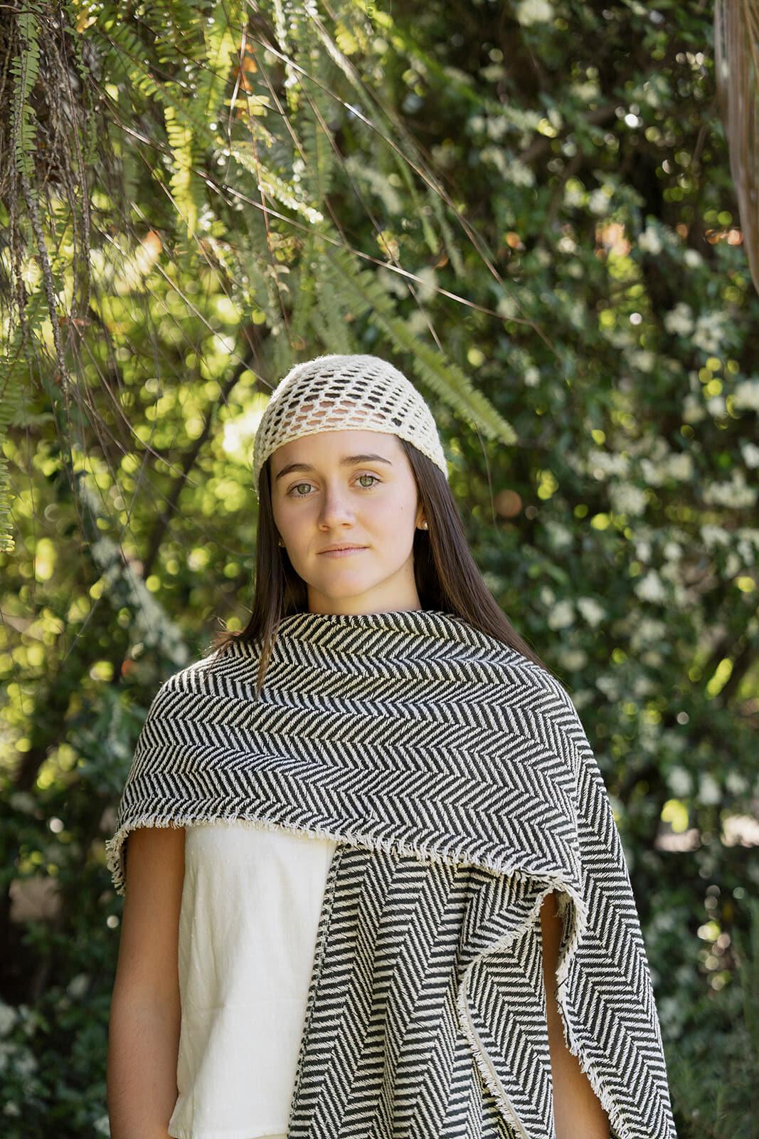 MERINO CROCHET CAP NATURAL