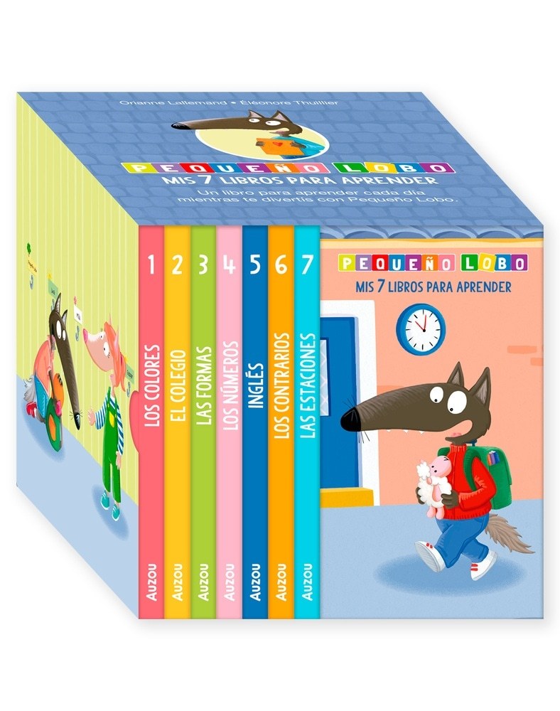 Pequeño lobo box: mis 7 libros para aprender