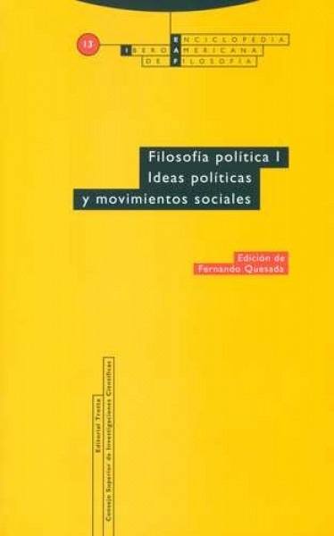 Filosofía política I. Ideas políticas y movimientos sociales