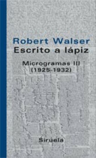 Escrito a lapiz. Microgramas III