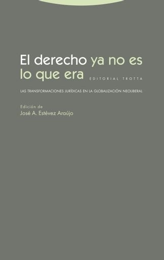 El derecho ya no es lo que era