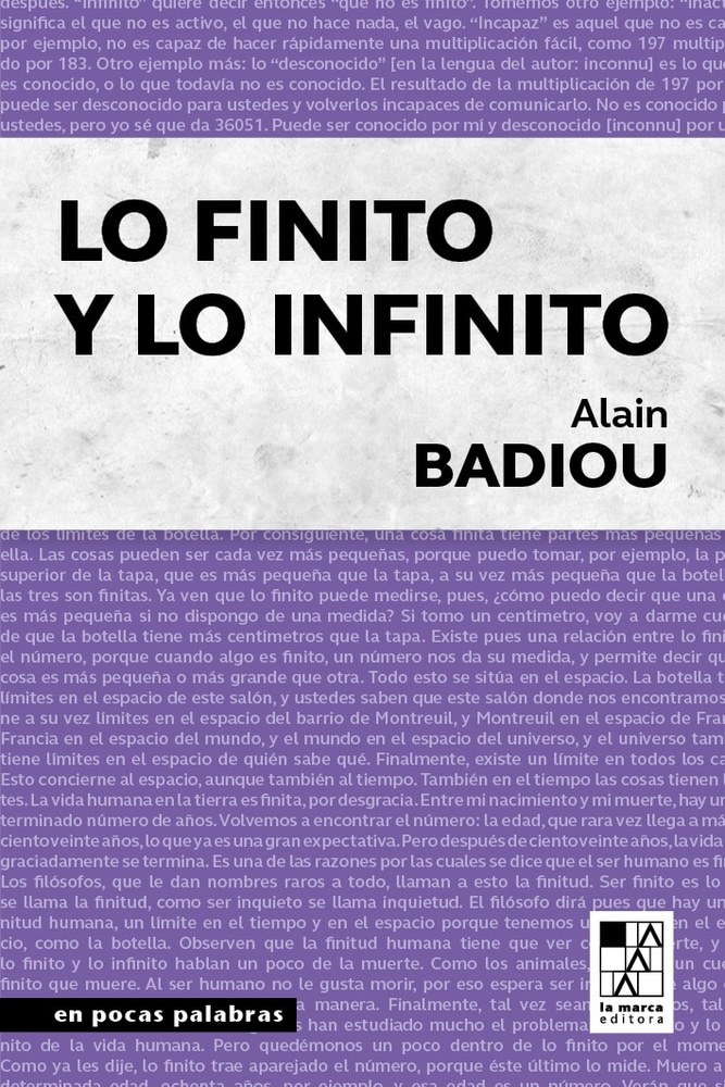 Lo finito y lo infinito