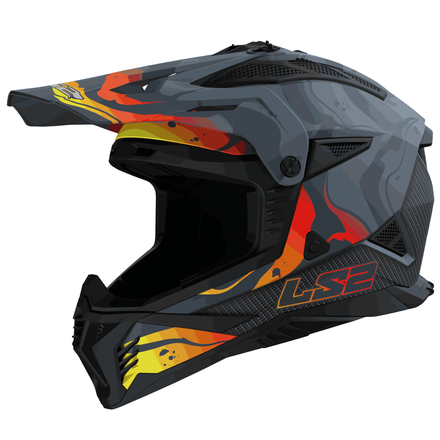 LS2 MX708 FAST II WASH GLOSS DARK