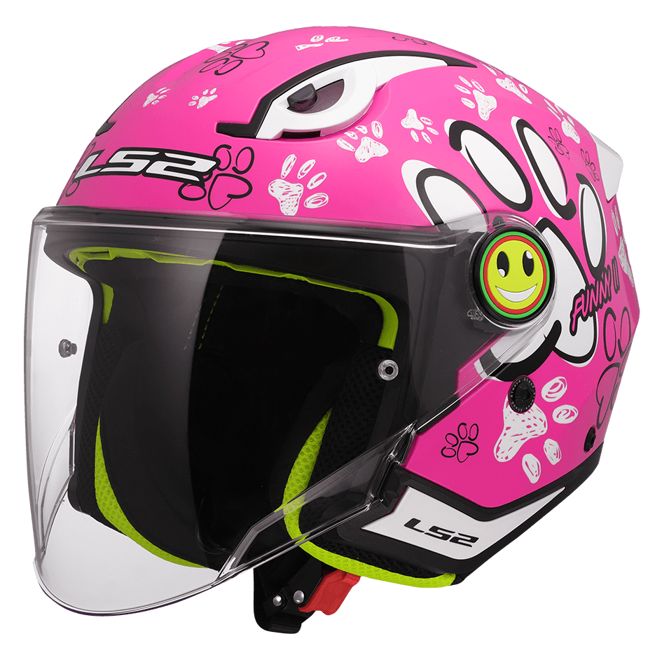 LS2 OF622 FUNNY II PAWS PINK
