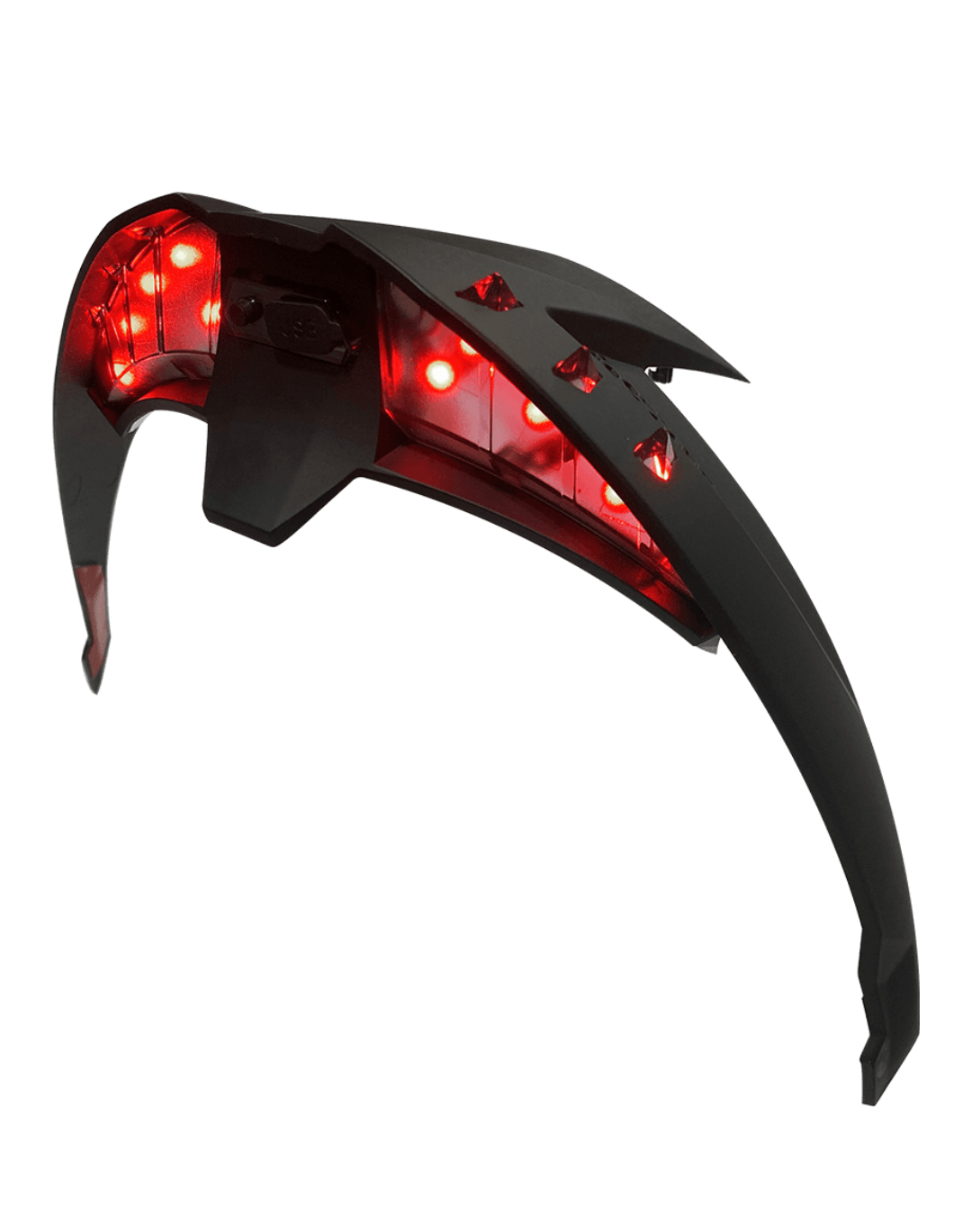 LS2 SPOILER FF806 MATT BLACK CON LED