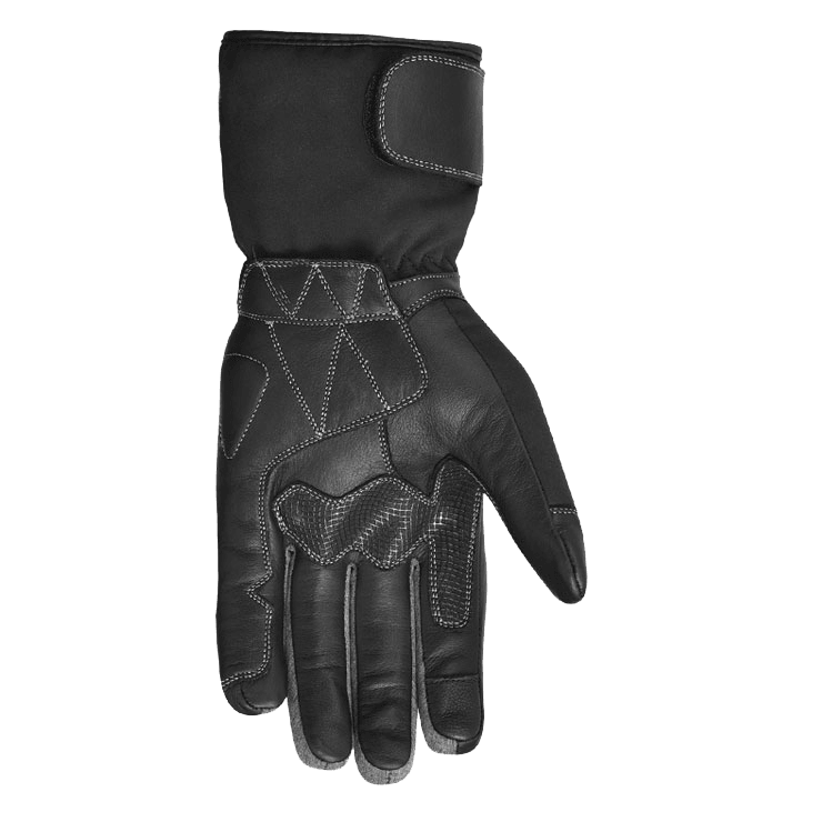 AGS GUANTES CUERO Y TEXTIL AT-4005 BLK/GREY