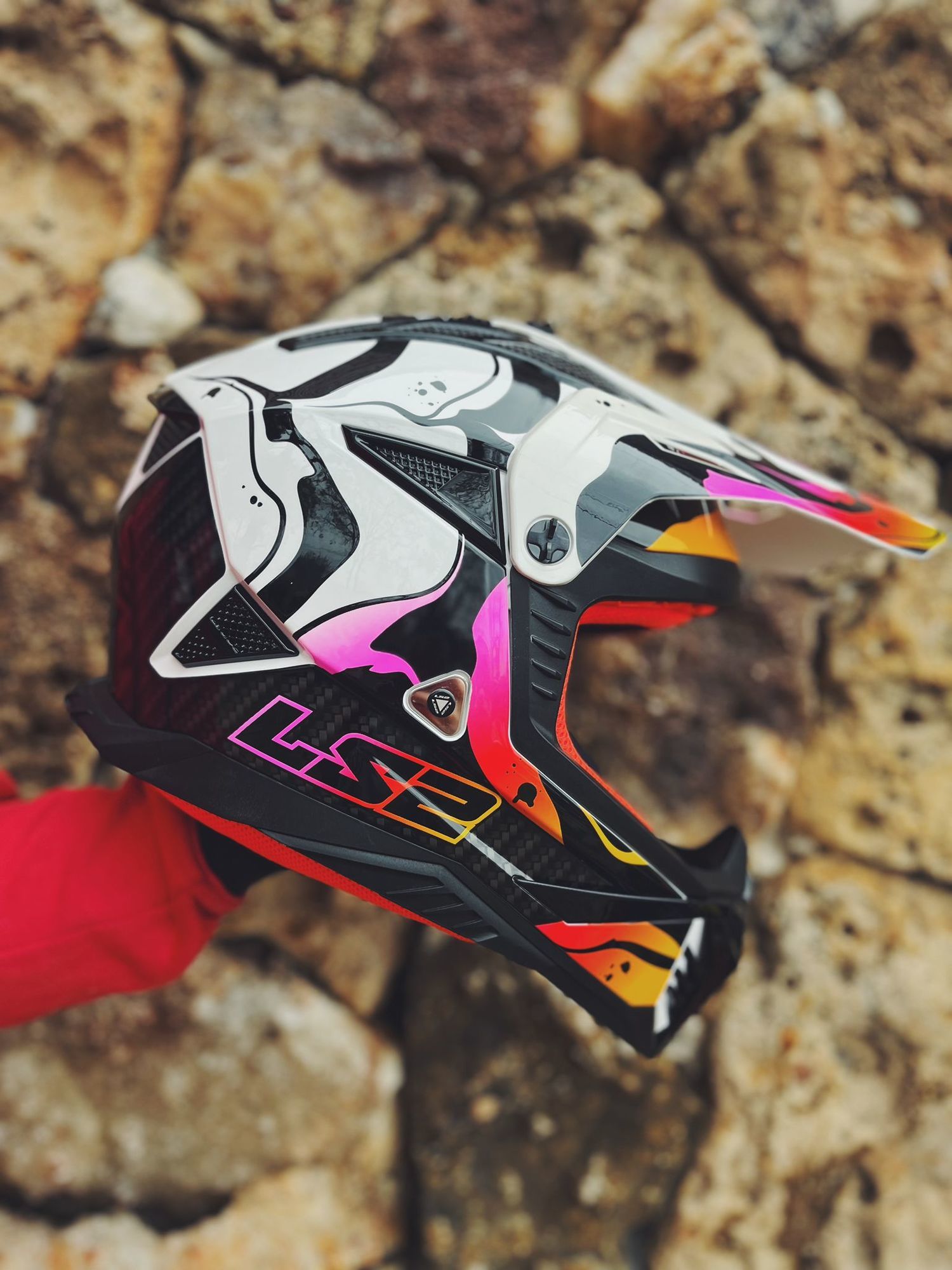 LS2 MX708 FAST II WASH GLOSS WHITE