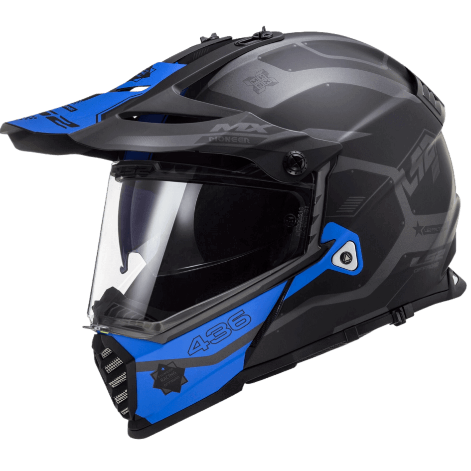 LS2 MX436 PIONEER COBRA BLUE
