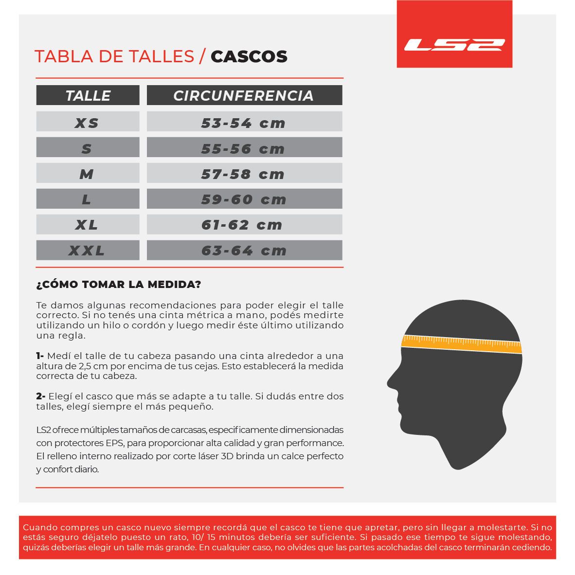Guía de talles de