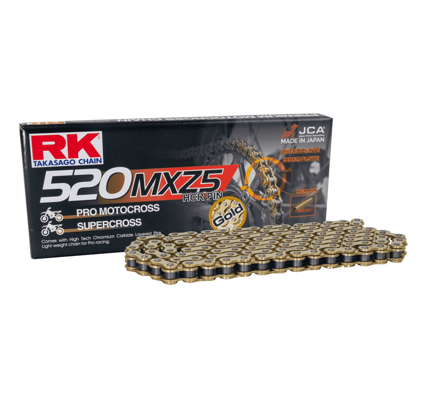 CADENAS RK JAPON 520 MXZ5-120 DORADA