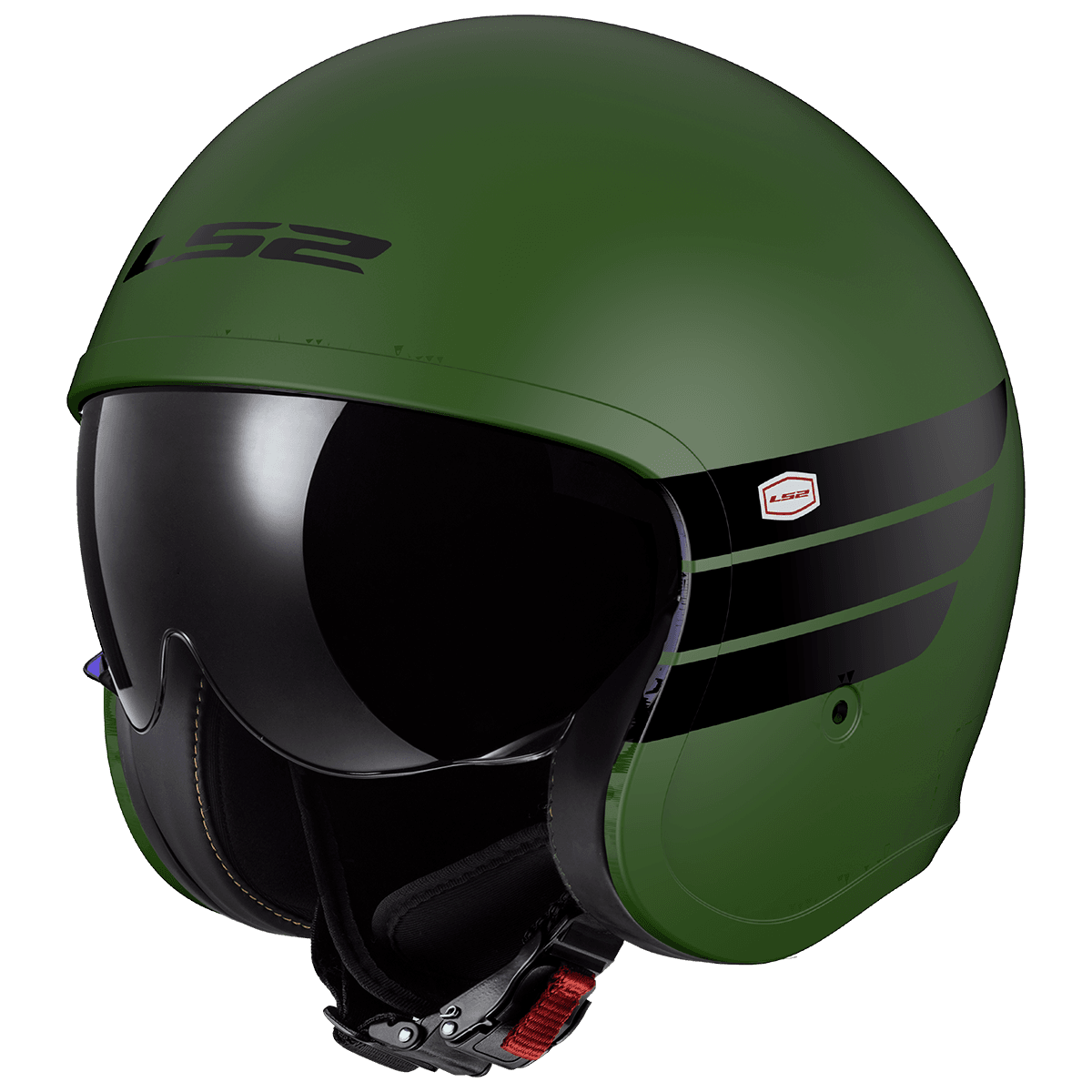 LS2 OF599 SPITFIRE II RETRO GREEN MATT