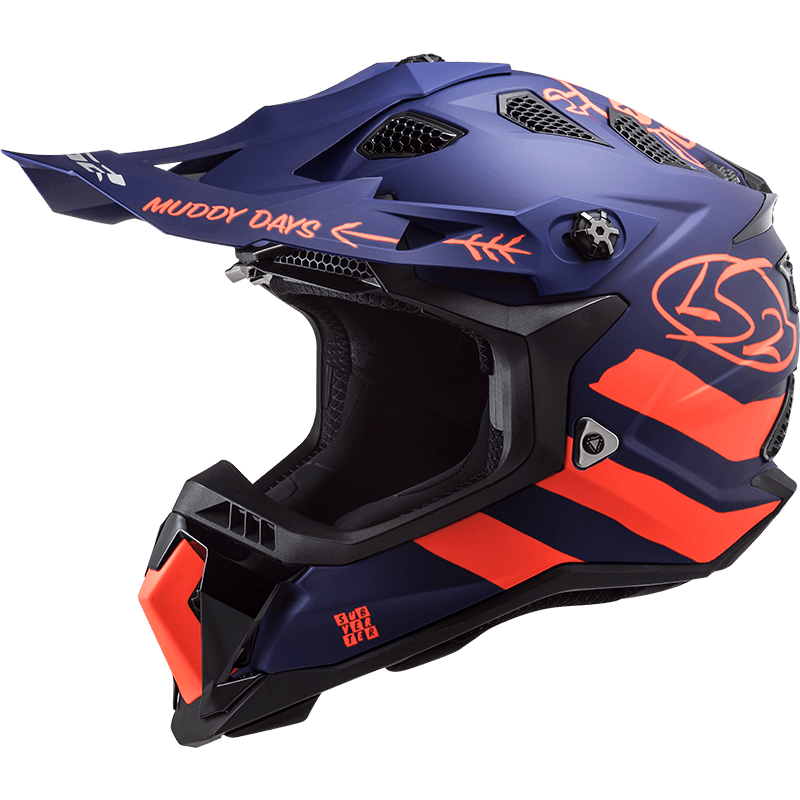 LS2 MX700 CARGO MATT BLUE FL ORANGE