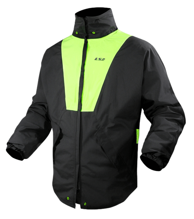 LS2 X-RAIN JACKET BLACK YELLOW