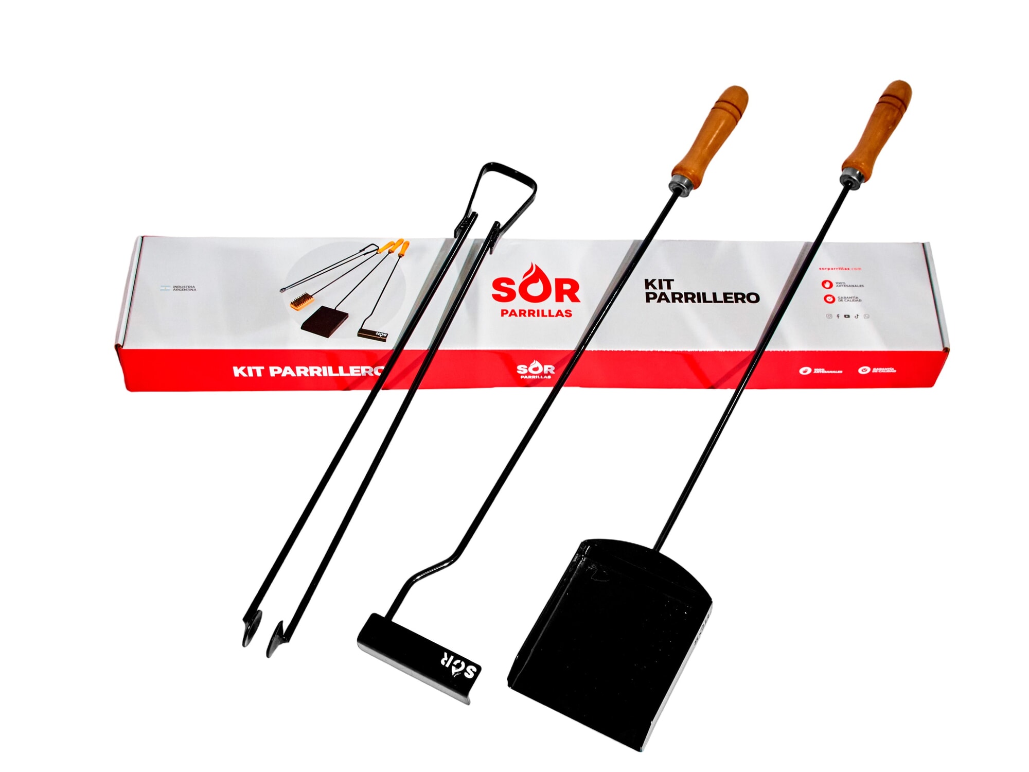 Kit Parrillero x 3 piezas