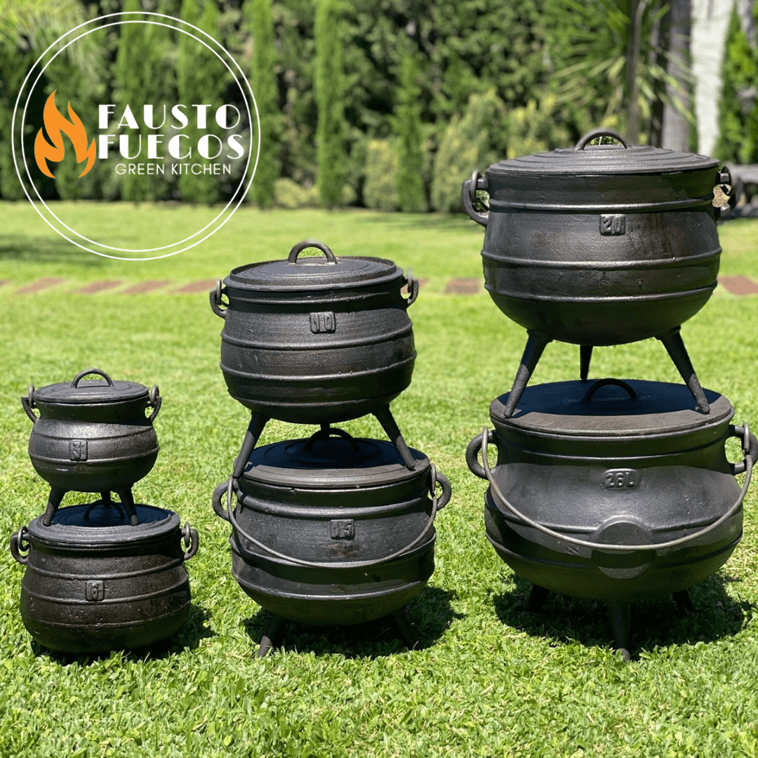 Olla De Hierro Fundido 3 Patas c/tapa -  6Lts