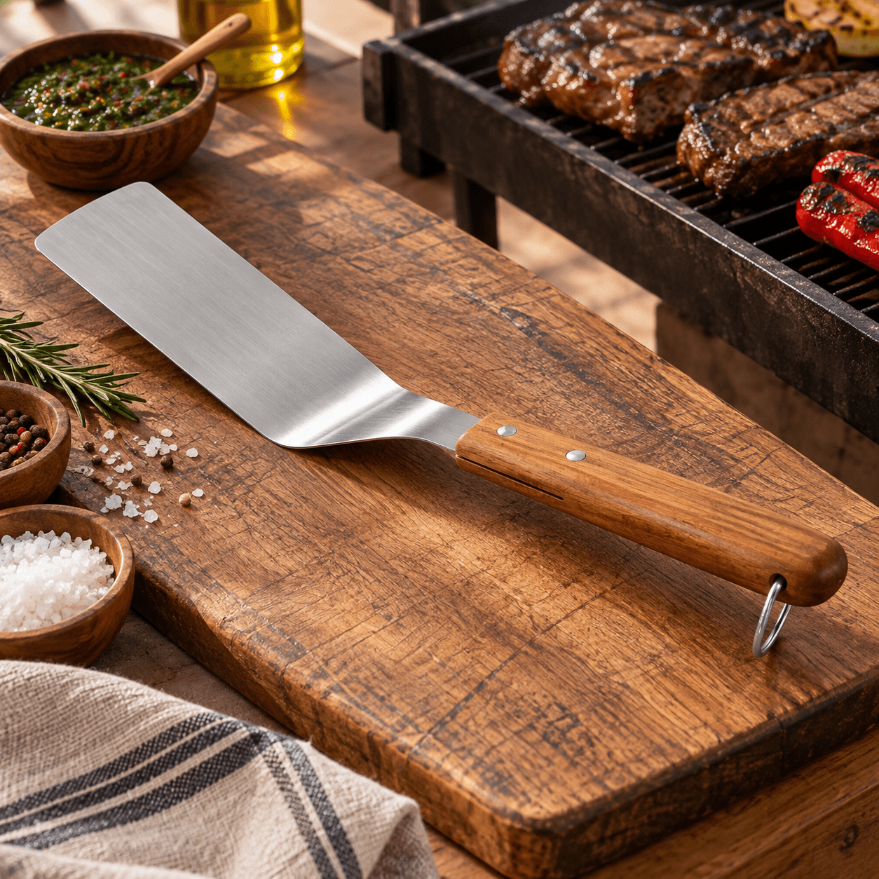 Espatula Acero Inox 38cm