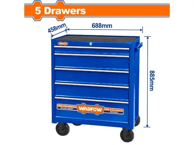 GABINETE MODULAR CON 5 CAJONES (VACIO) WADFOW WCS2A05