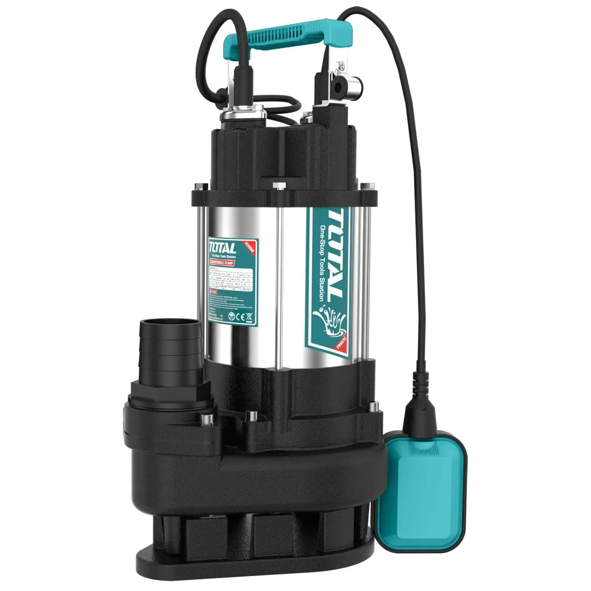 Bomba Sumergible Total 1HP - Agua Sucia