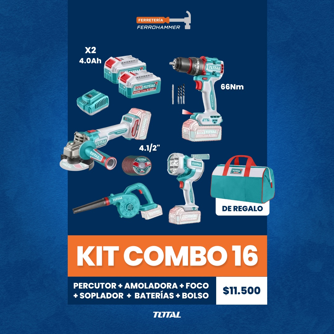KIT PROMO FERROHAMMER 16 + BOLSO DE REGALO