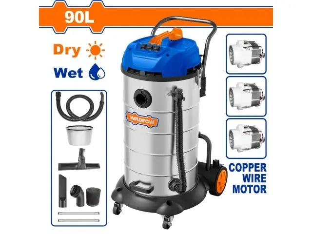 ASPIRADORA 90LT 3600W 3 MOTORES X 1200W WVR5A90