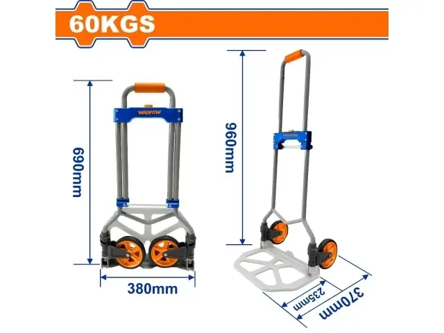CARRO DE CARGA PLEGABLE 60KG 960MM WADFOW
