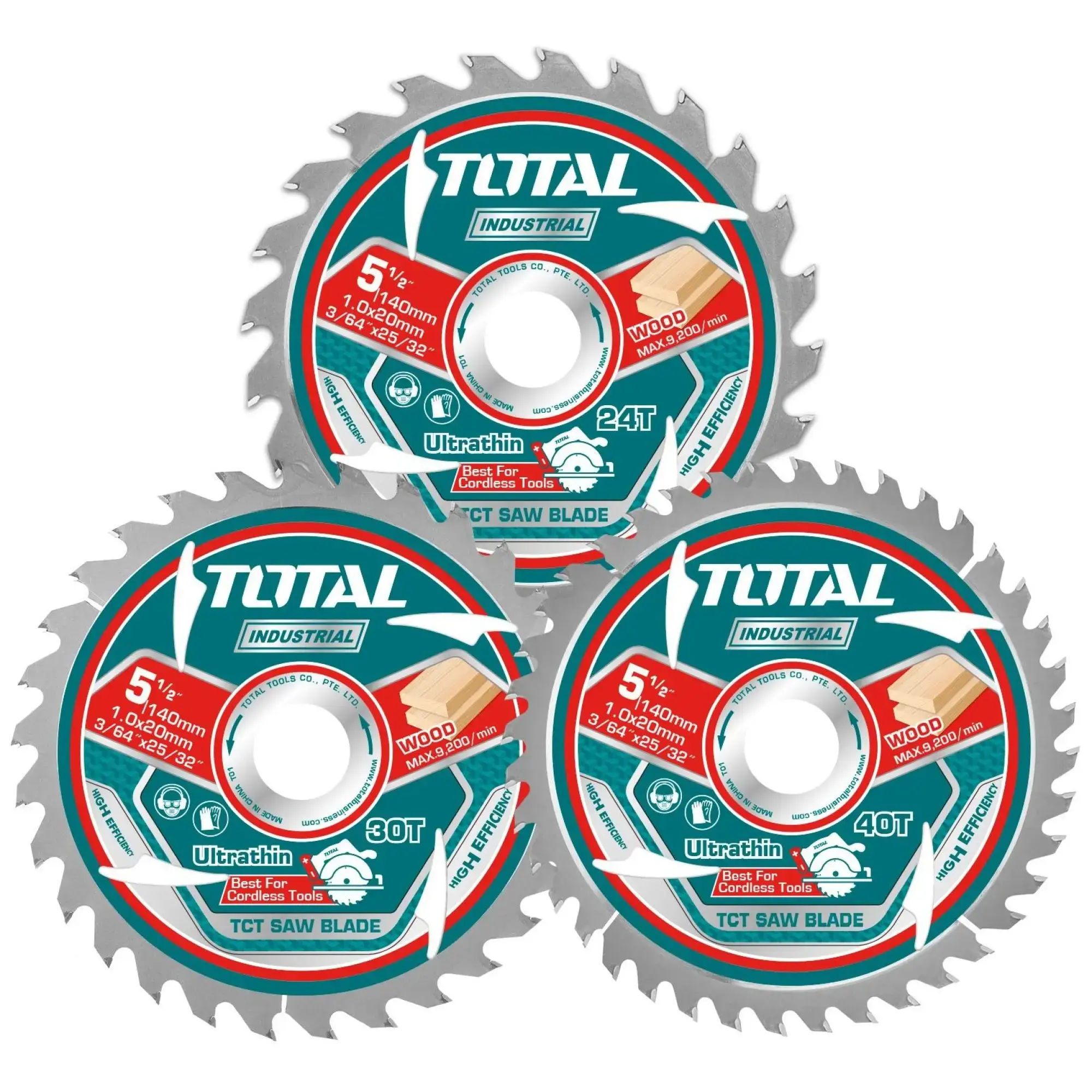 Set 3 Discos Corte Madera Para Circular 5.1/2