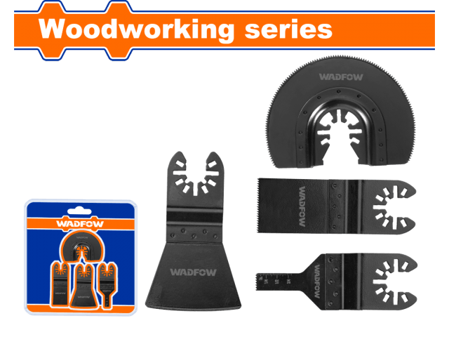 SET X 4 SIERRAS PARA CORTE MADERA MAQUINA MULTIFUNCION WADFOW
