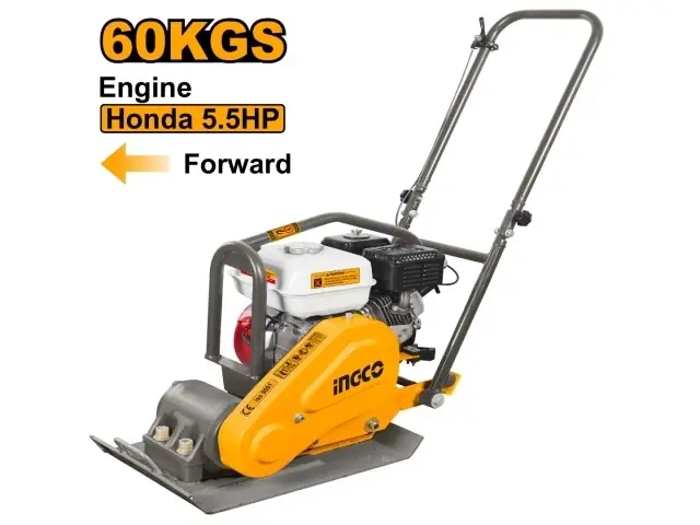 PLANCHA COMPACTADORA 60KG MOTOR HONDA 5.5HP INGCO GCP060-1