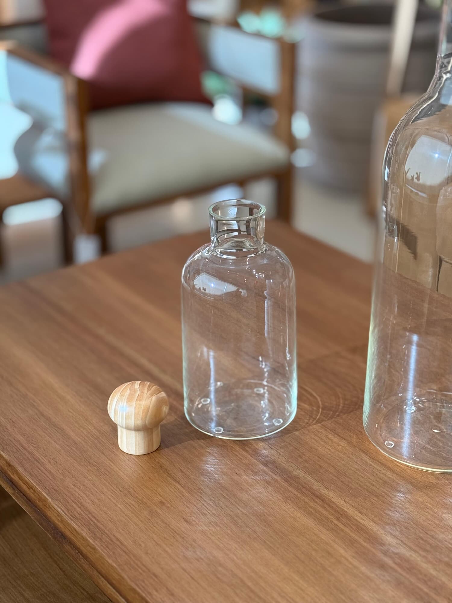 Botellon de vidrio con tapa
