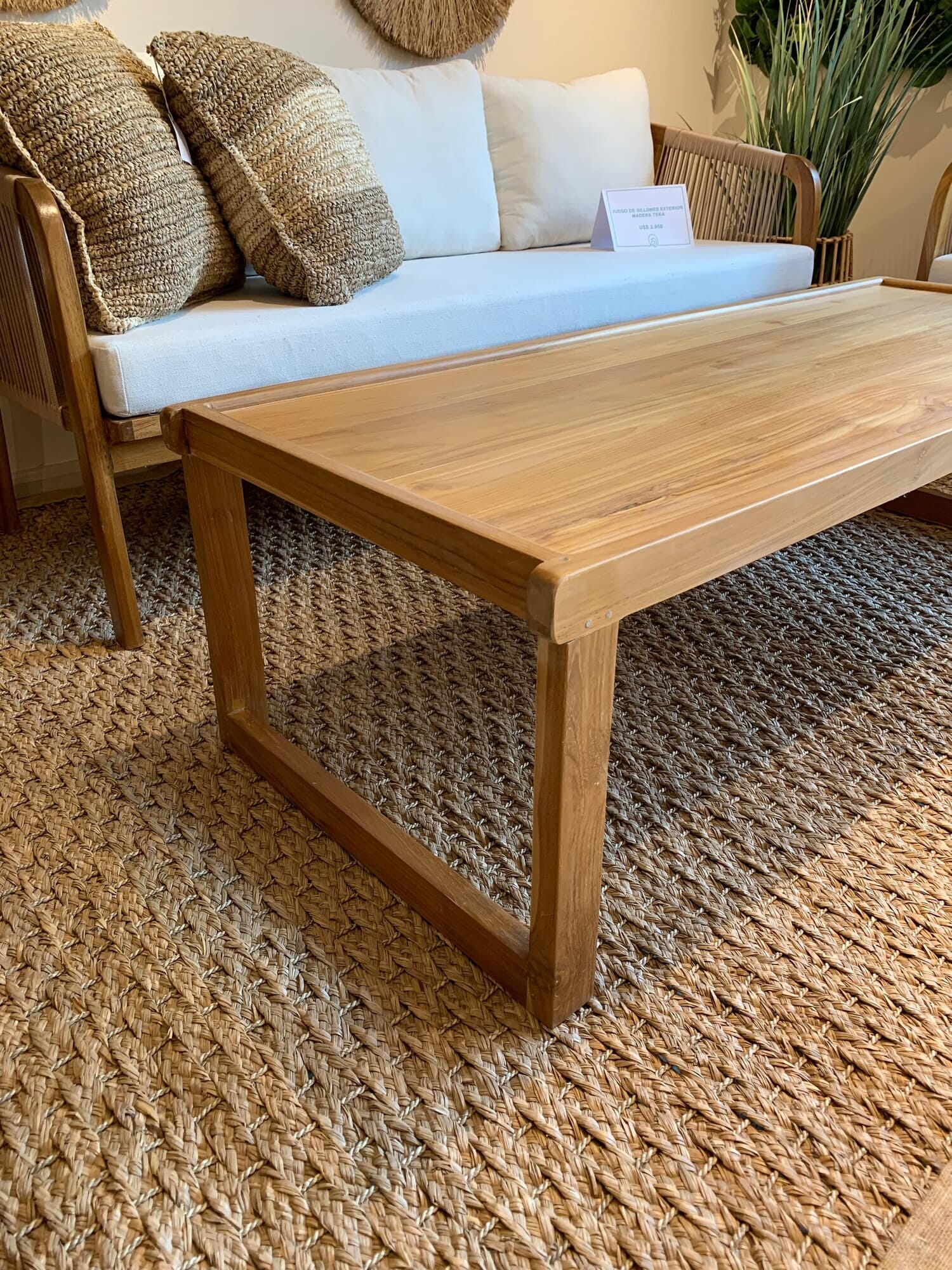 Mesa de living  teca