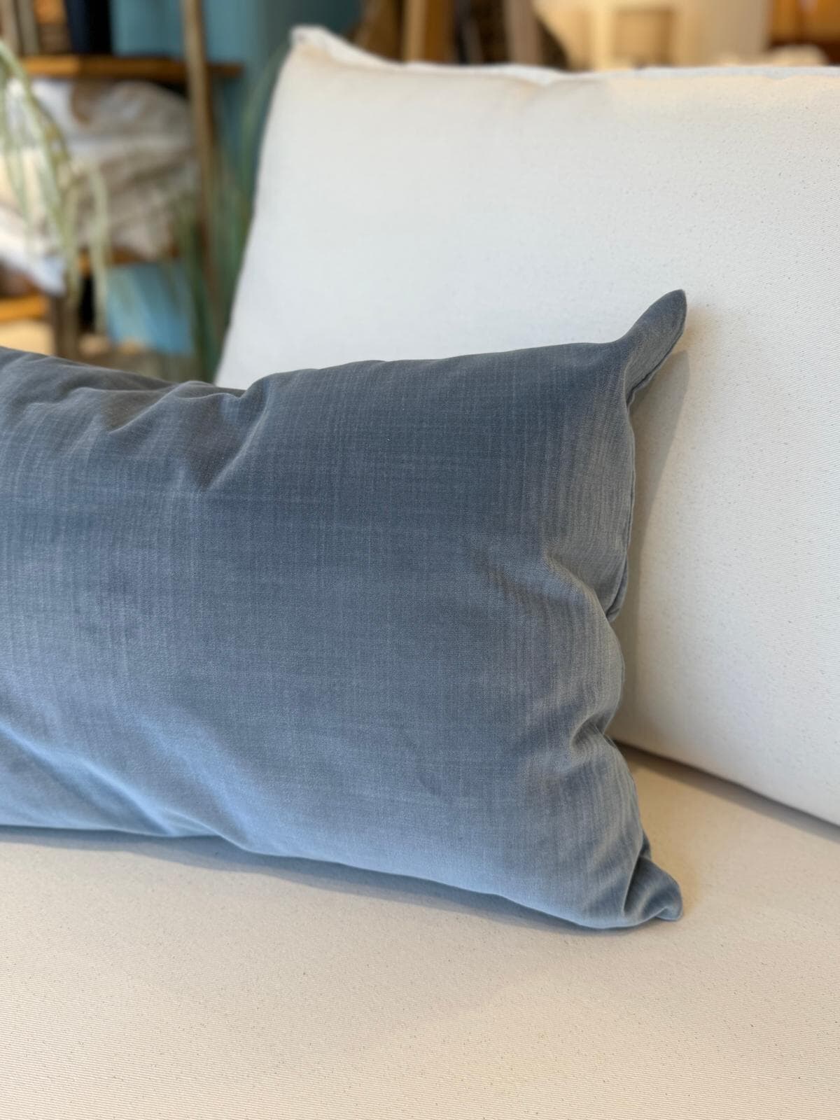 Almohadones terciopelo rectangular