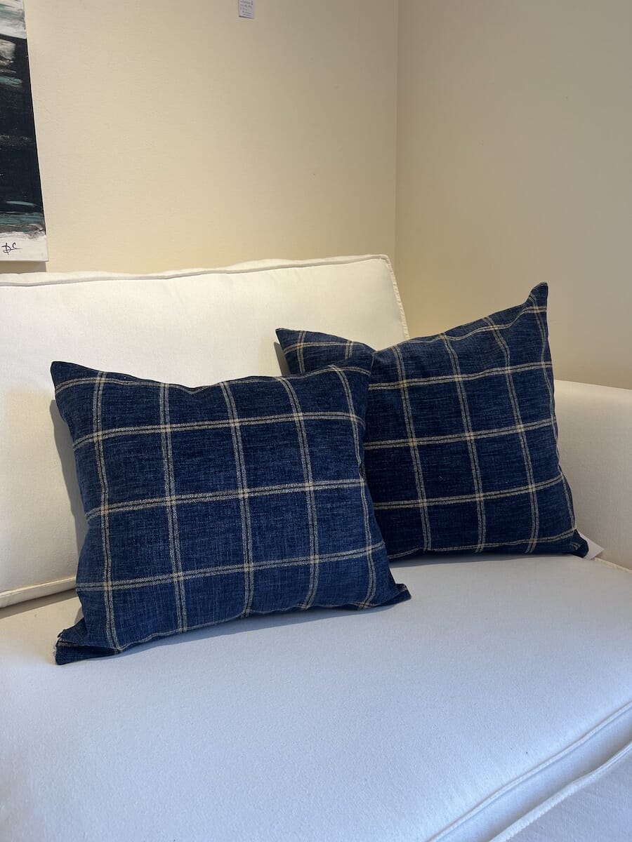 Almohadones terciopelo cuadrados