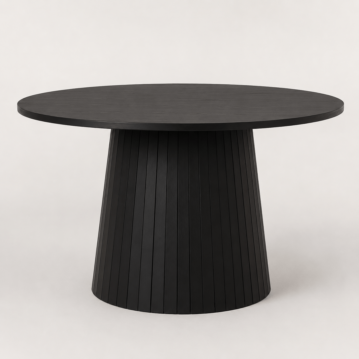 Mesa de comedor listones redonda