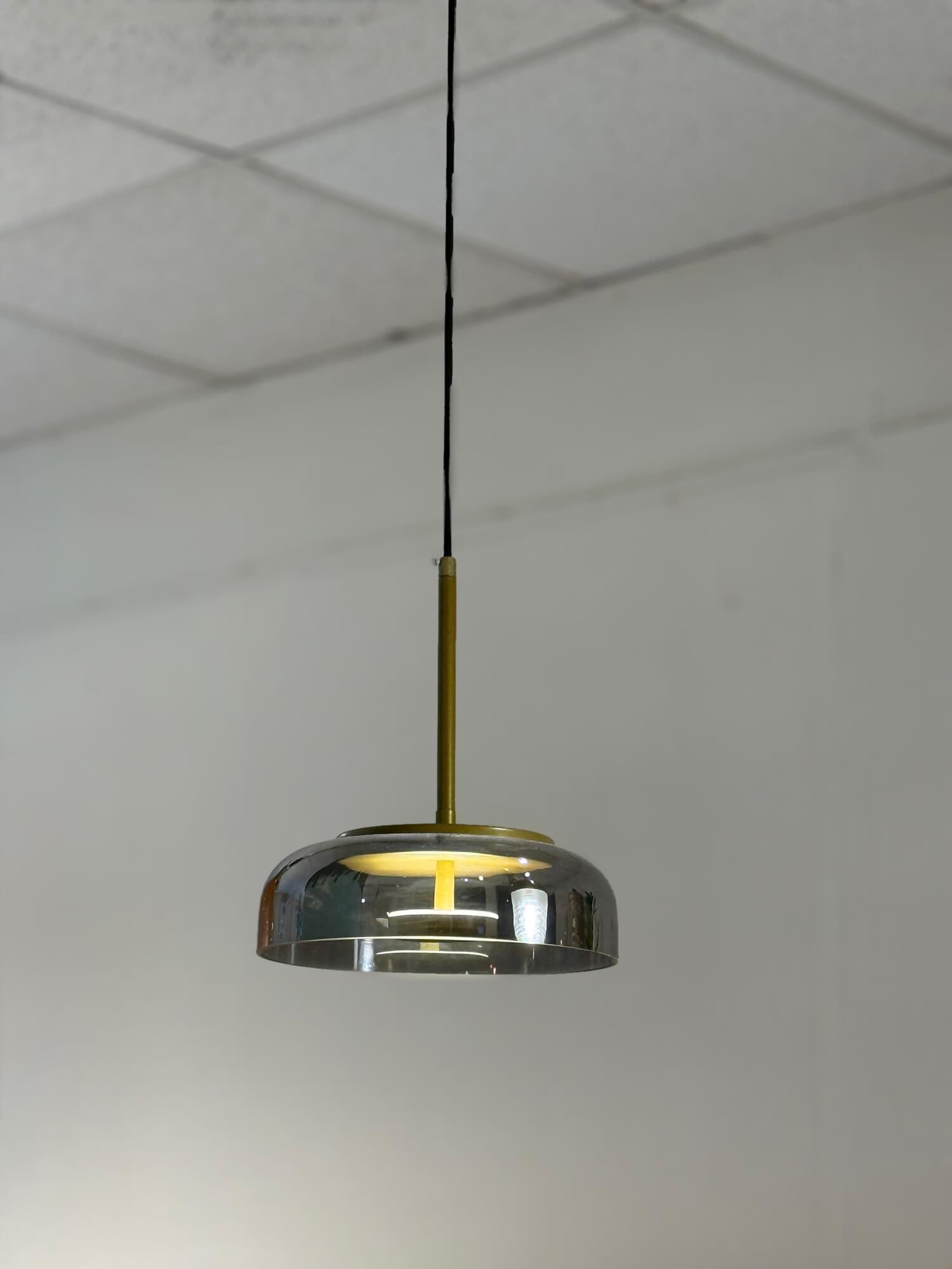 Luminaria colgante plafon humo