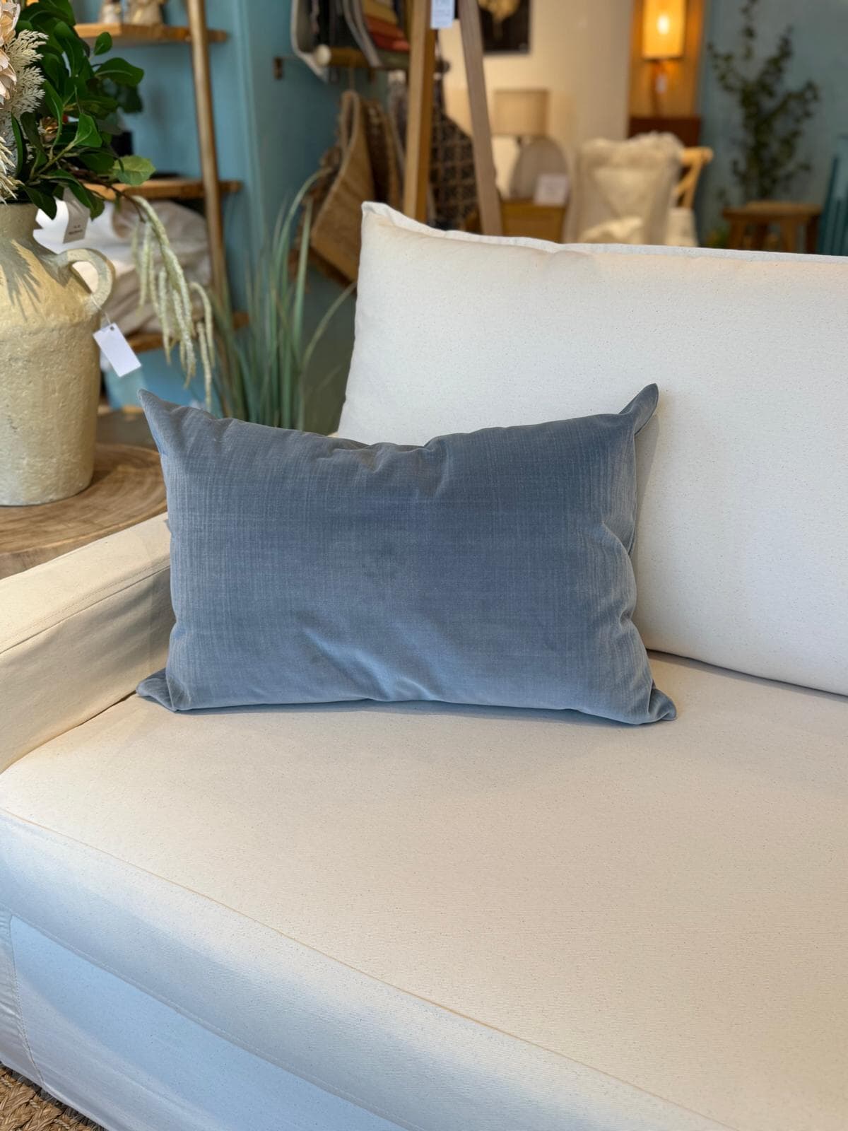 Almohadones terciopelo rectangular