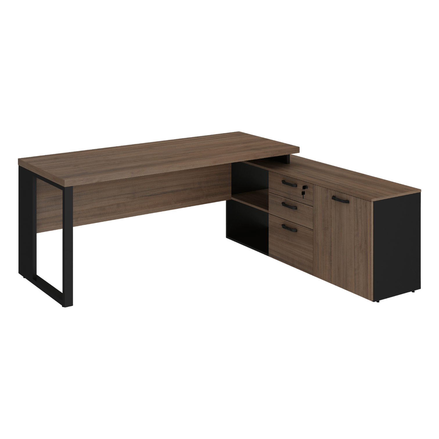 START- Mesa director, en “L”