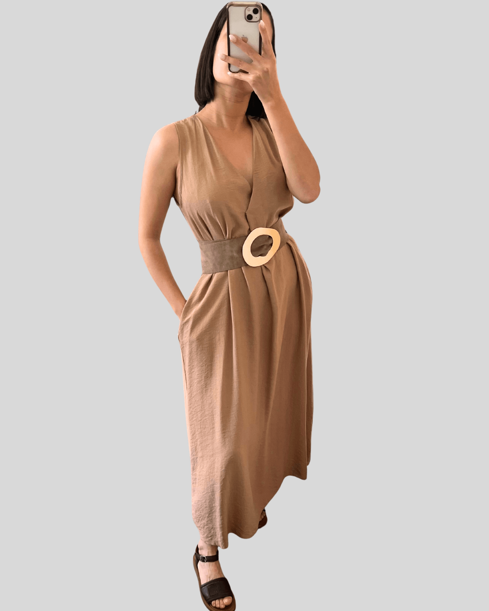 Vestido Espalda Frunce
