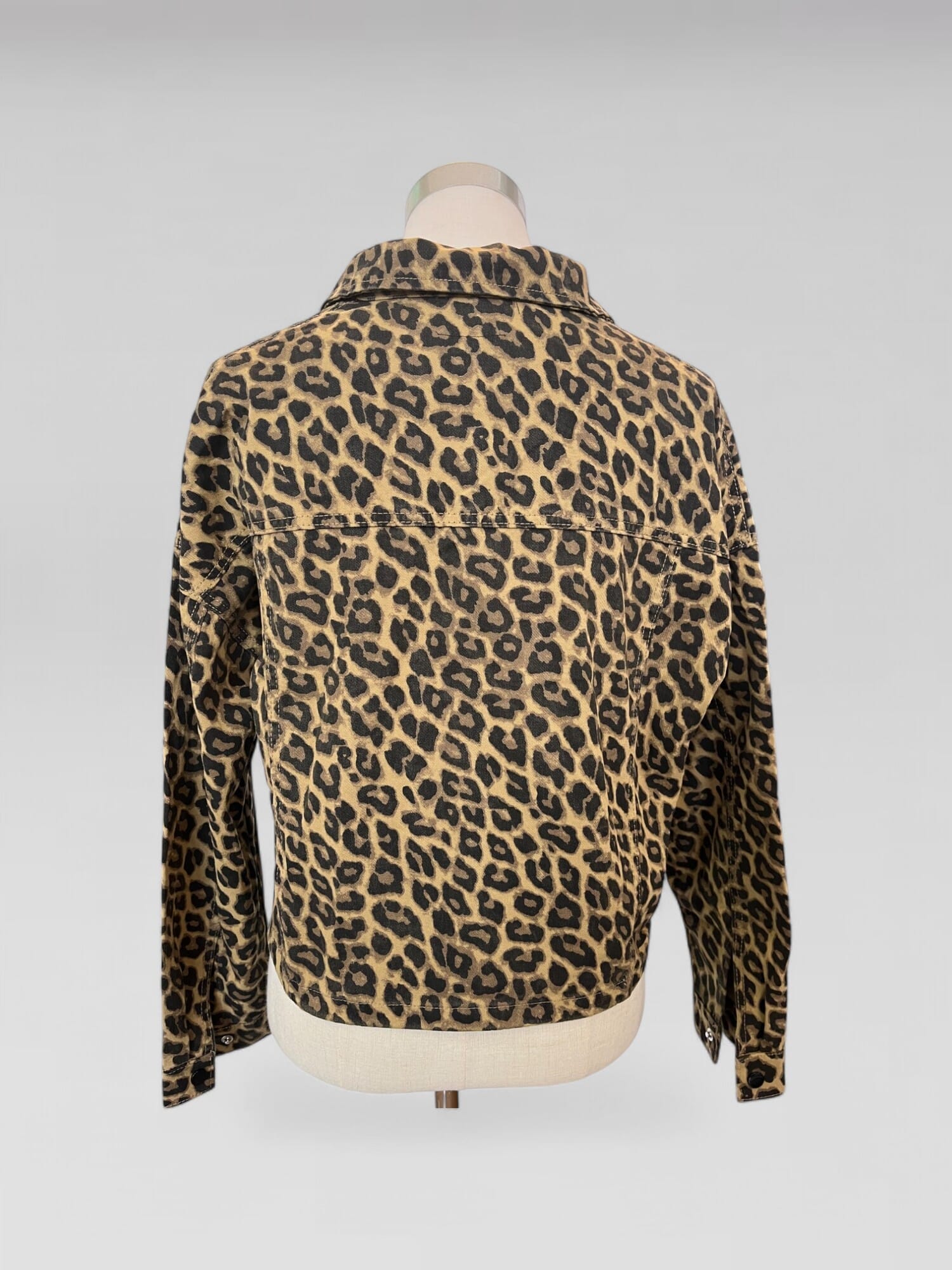 Campera animal jean corta