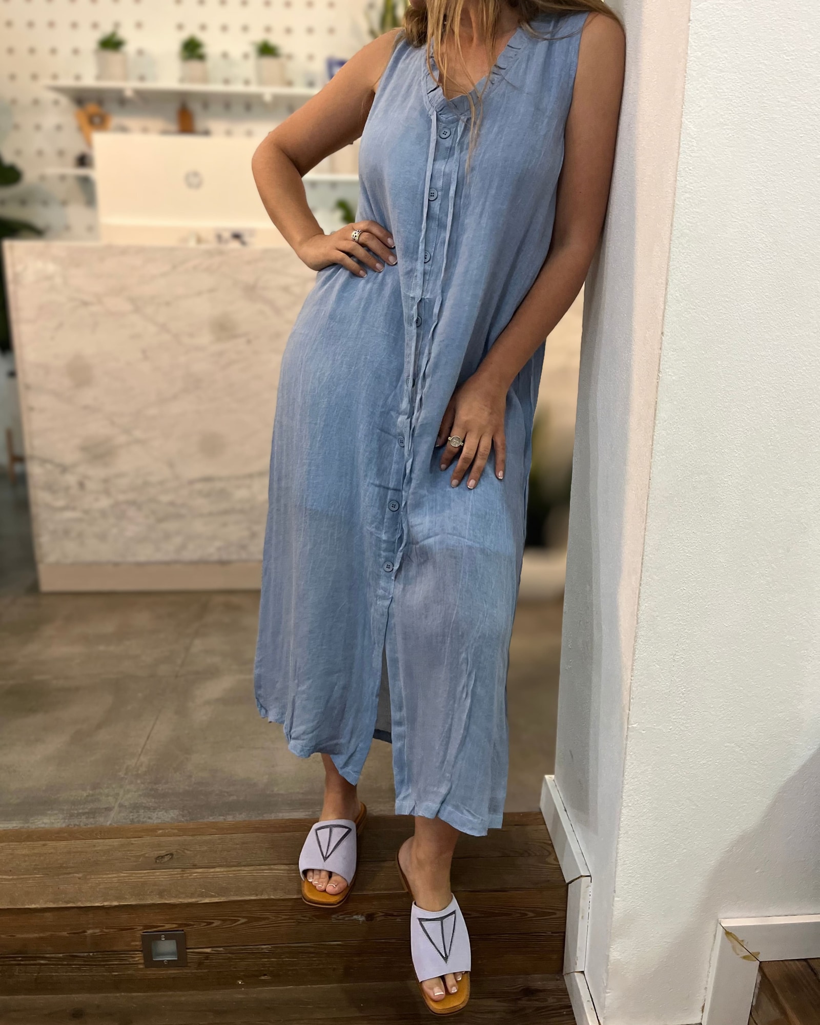 Vestido Con Volado