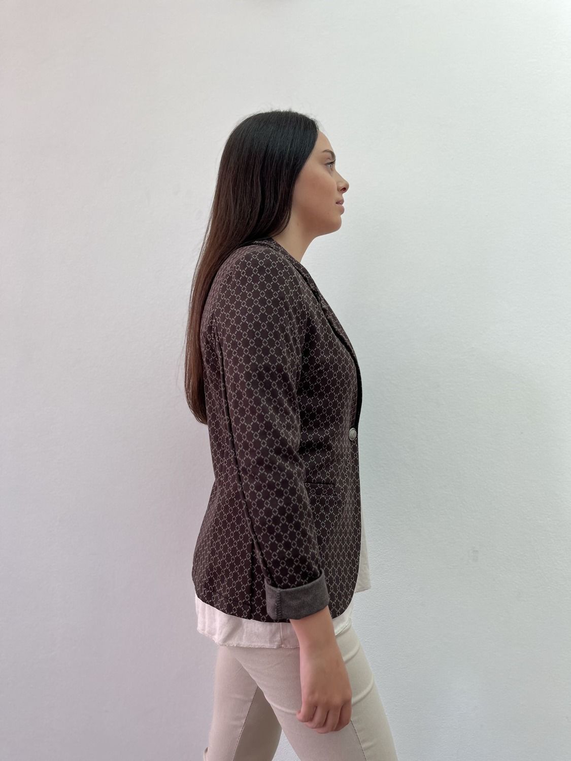 Blazer Lurex Botones