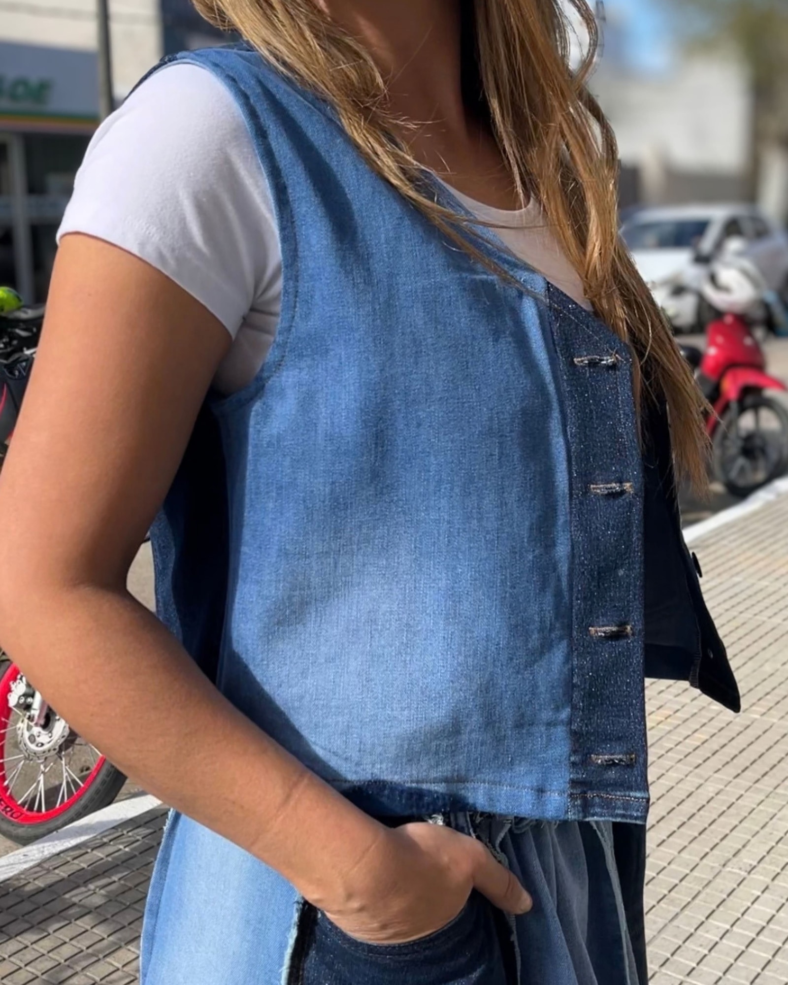 Chaleco Jean Patch Grutas