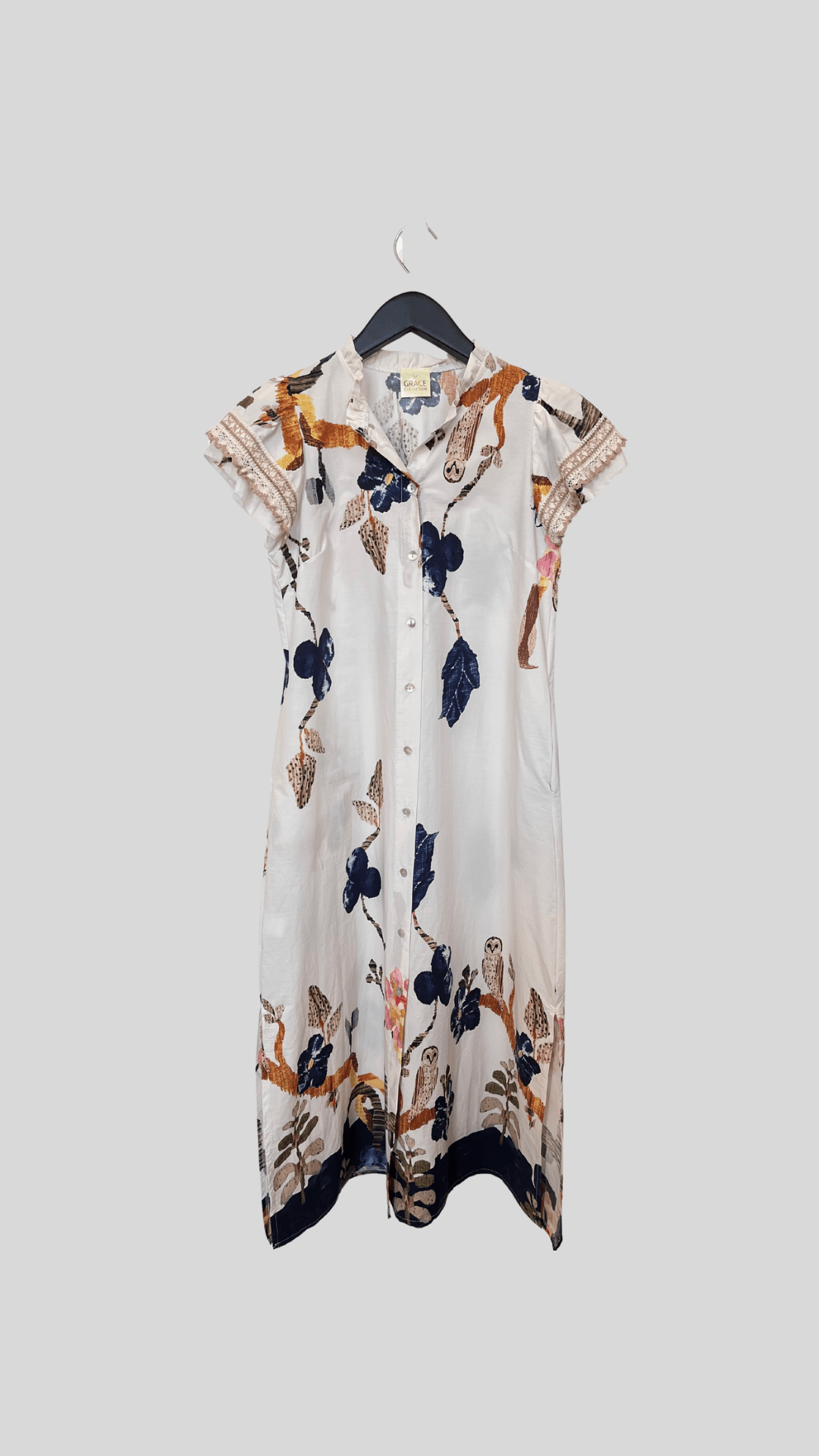 Vestido Con Cinto Búho