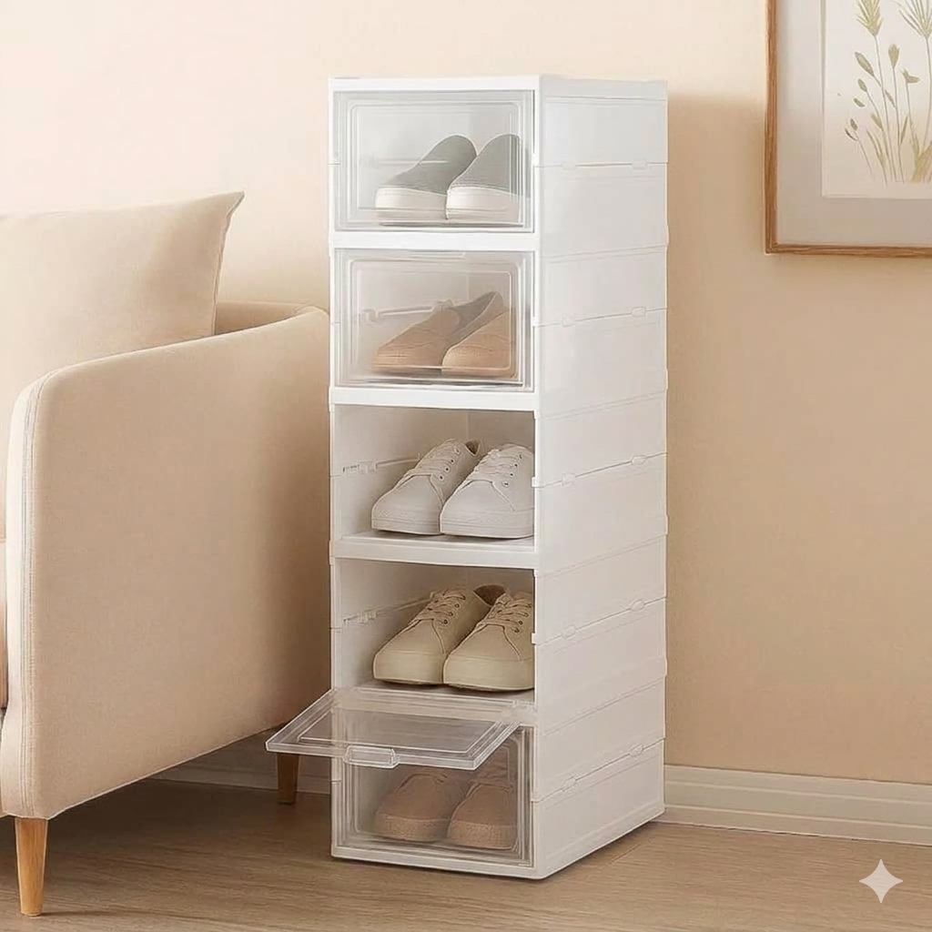 Cajas De Zapatos Plegables x 5