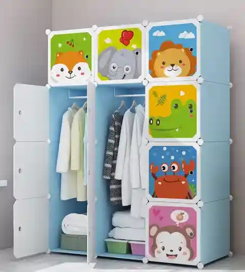Armario Infantil 12 Puertas Azul